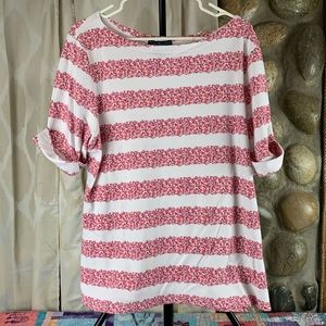 Karen Scott Woman 2X Floral Tee